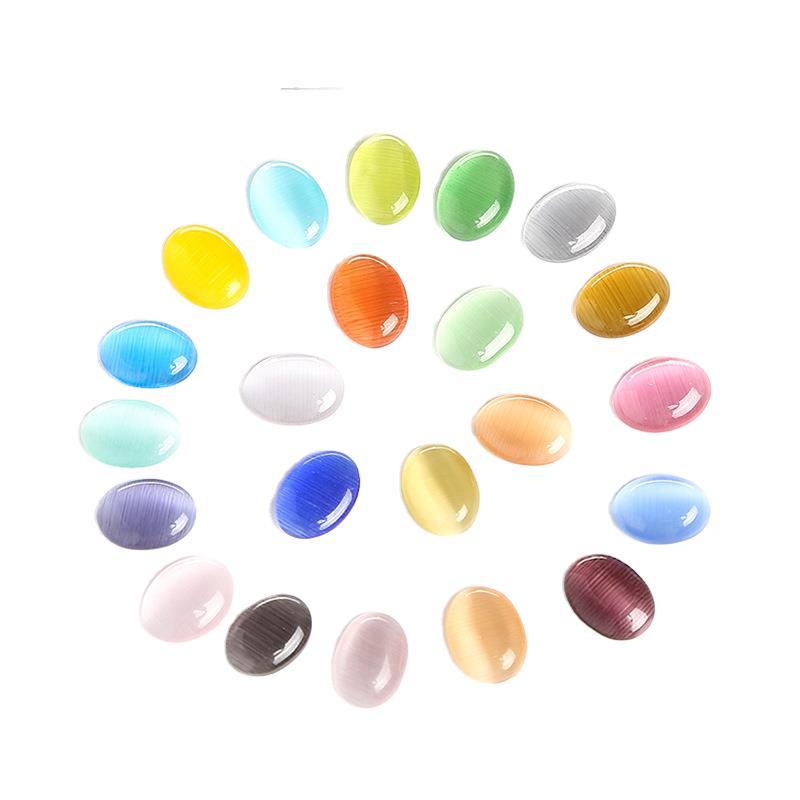 Custom Sizes Various Color Cats Eye Oval Cabochons