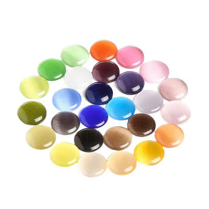 Custom Sizes Various Color Cats Eye Round Cabochons